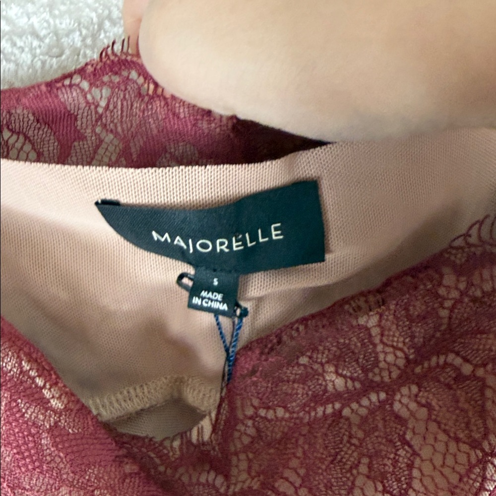 MAJORELLE Tracy Mini Dress in Oxblood - Picture 5 of 7